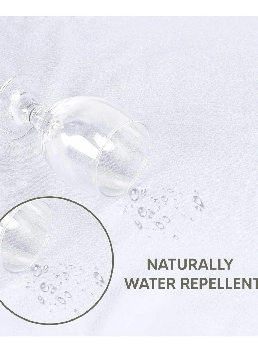 White Round Tablecloth - 2 Pack - 70” Inches